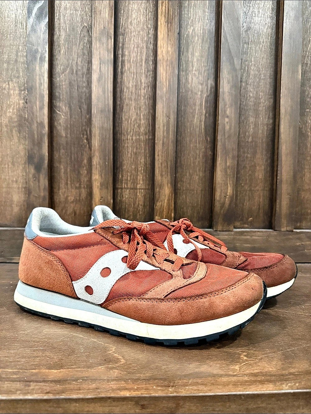 Saucony Jazz Original Men's Orange & White Sneakers US 10.5